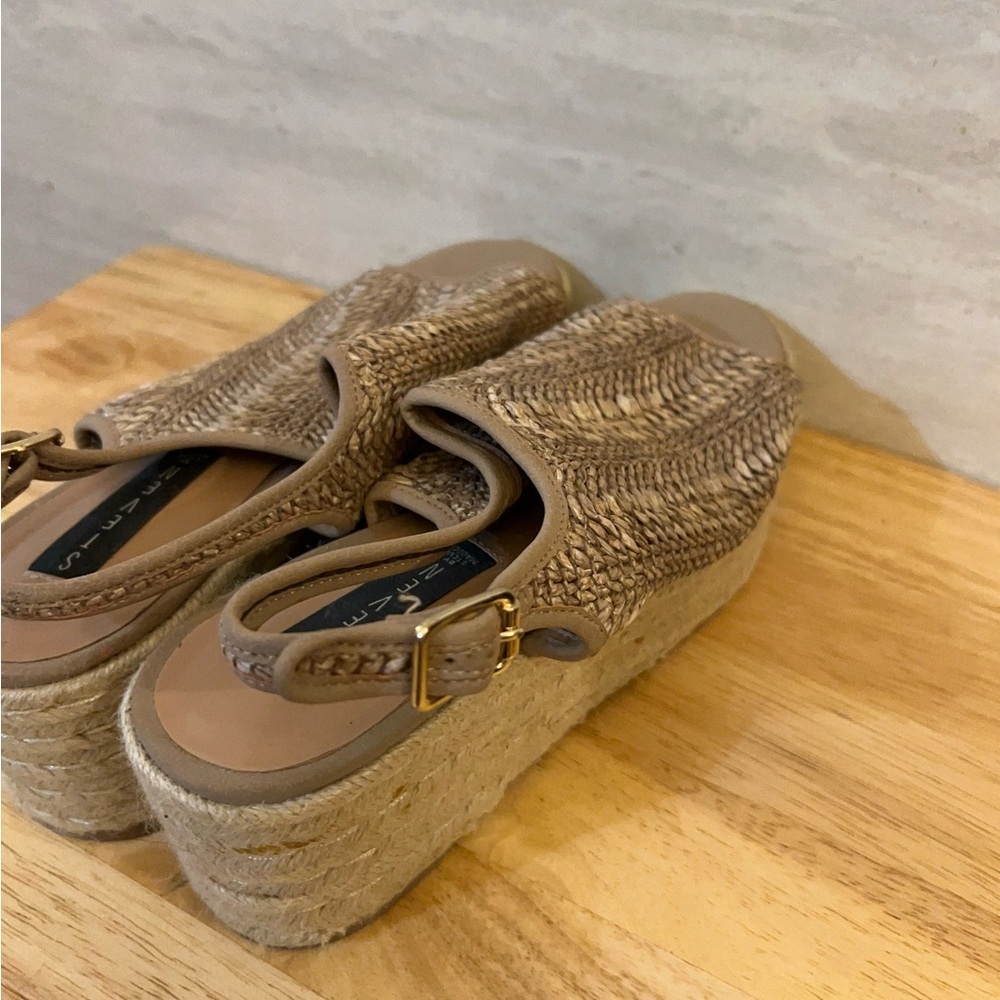Steven By Steve Madden Courage Espadrille wedge Sandal Woven Raffia Material - Picture 6 of 13